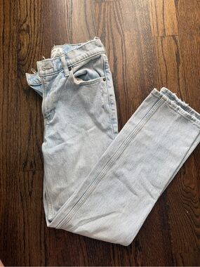 Abercrombie & Fitch Light Wash High-Rise Straight Jeans